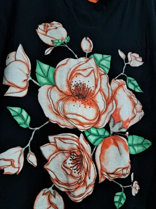 Camiseta larga floral El Corte Inglés T.44