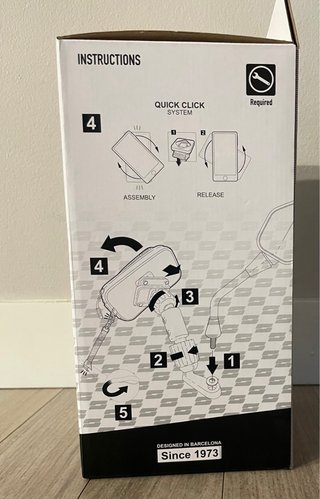 Soporte móvil moto SHAD SG76M retrovisor