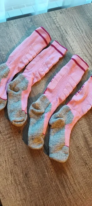 Confezione da 2 paia di calzini da sci taglia 31-34