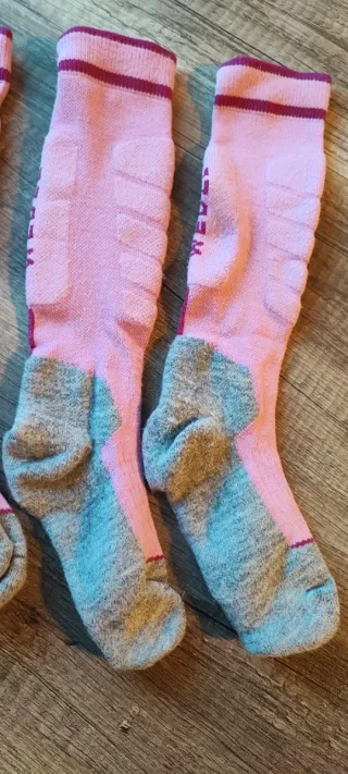 Confezione da 2 paia di calzini da sci taglia 31-34