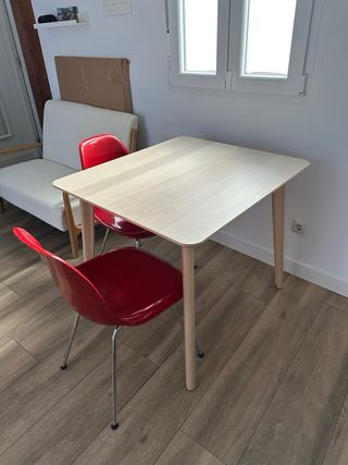 Mesa LISABO Ikea Madera Fresno