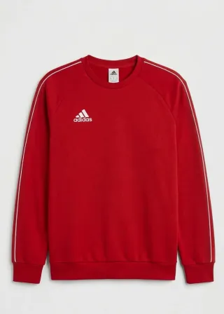 Sudadera Adidas Roja con Rayas Blancas
