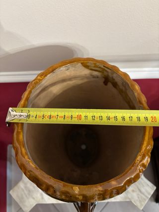 Vaso vintage testa in terracotta