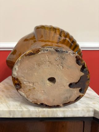 Vaso vintage testa in terracotta