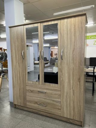 Armario Nuevo 4 Puertas con Espejo