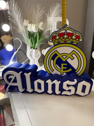 Lámpara Nombre Alonso Impresión 3D
