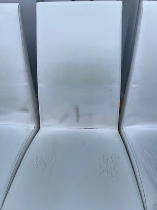 4 Sillas Diseño Blancas Piel Sintética