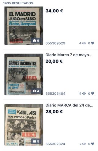 Periódicos MARCA 1980-1981
