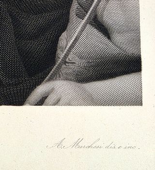 Incisione Madonna col Bambino e San Giovannino