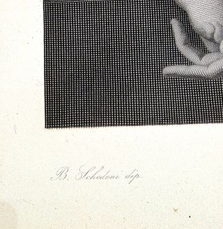 Incisione Madonna col Bambino e San Giovannino