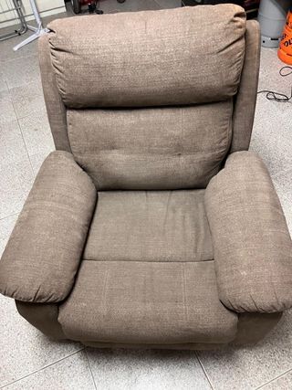 Sillón reclinable de tela
