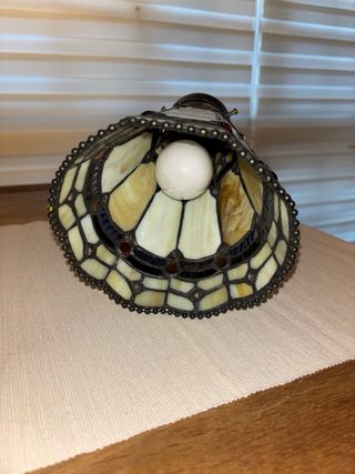 Lámpara de pared Tiffany cristal y metal