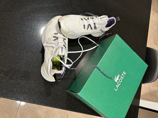 Zapatillas Deportivas Unisex Lacoste Blancas/Morad