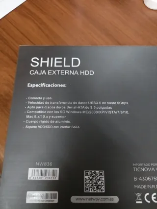 Caja Externa HDD M Shield
