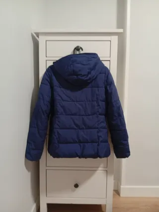 Abrigo Benetton niña azul talla XL 10 años