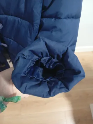 Abrigo Benetton niña azul talla XL 10 años