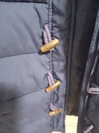 Abrigo Benetton niña azul talla XL 10 años