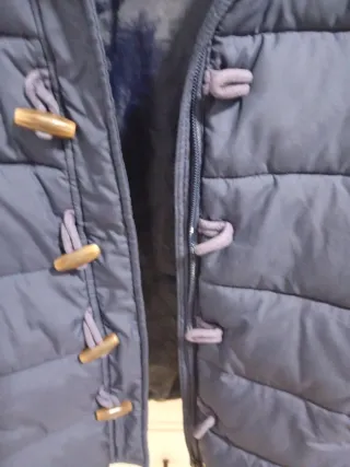 Abrigo Benetton niña azul talla XL 10 años