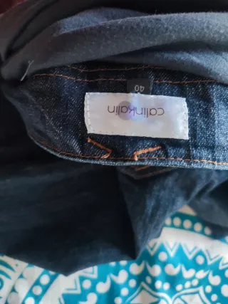 Pantalón vaquero maternidad azul