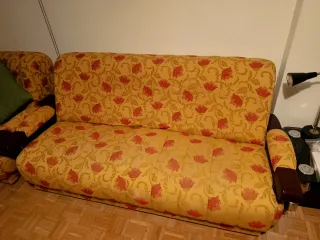 Conjunto 2 sillones y sofá vintage