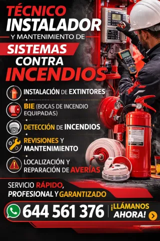 TÉCNICO INSTALADOR DE SISTEMAS CONTRA INCENDIOS