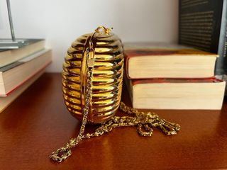 Bolso de fiesta dorado mujer