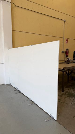 Biombo separador blanco