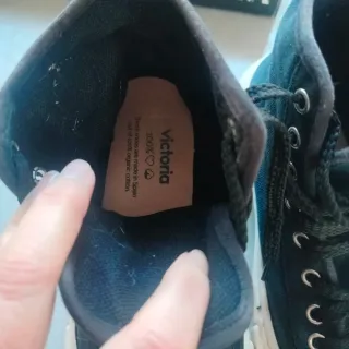 Zapatillas Victoria Negras Plataforma