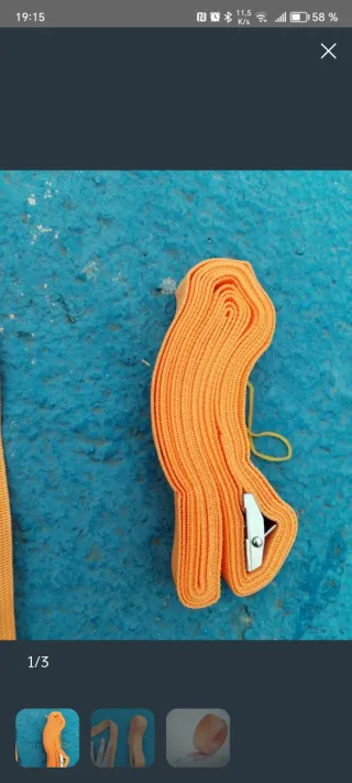 Correa eslinga naranja con tensor