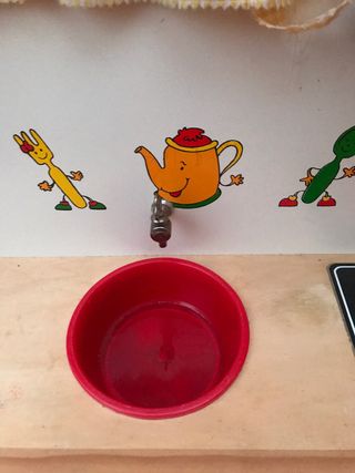 Cocina de juguete madera vintage