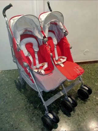 Silla Gemelar Maclaren Roja