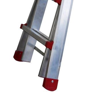 Escalera telescópica 12+12 peldaños aluminios