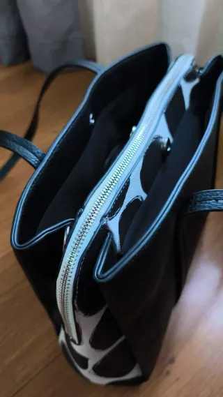 Bolso negro y blanco nuevo