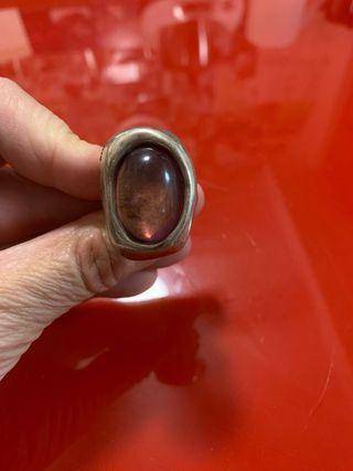 Anillo Uno de 50 T.18 Lila y Plata