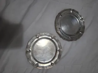 Preciosa Panera Plata Labrada con precioso dibujo