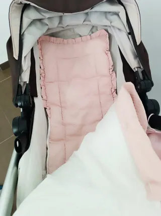 Saco y cubrepies universal rosa,de regalo saco tuc