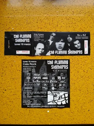 The Flaming Sideburns (póster+flyers)