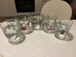 Bicchieri Nutella Natale Set 5 Pezzi