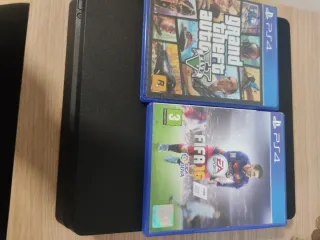 PS4 Slim 1TB Nero + 2 Giochi + Controller