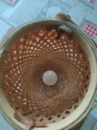 Lámpara de bambú Ikea