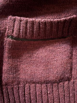 Jersey Miu Miu Berenjena Manga Corta Bolsillos