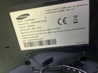 Televisión Samsung Negra NO HAGO ENVIO