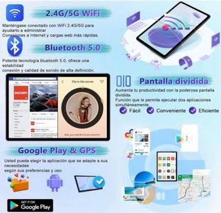 Tablet 10” con funda teclado y raton