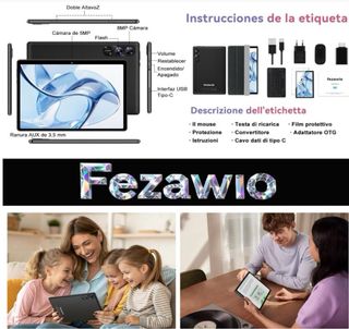 Tablet 10” con funda teclado y raton
