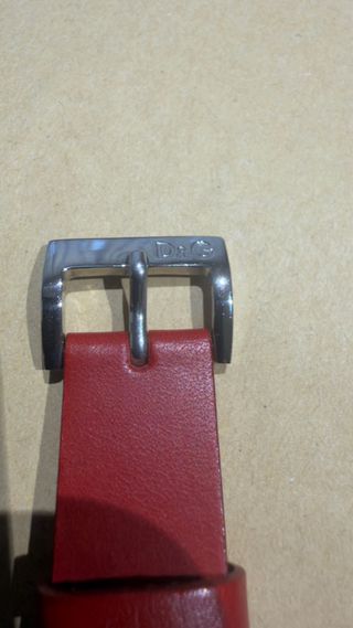 Pulsera D&G Piel Roja y Plateada