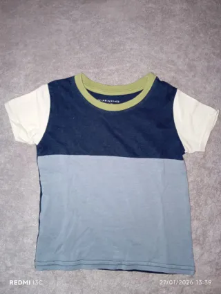 Camiseta bebé bloques color