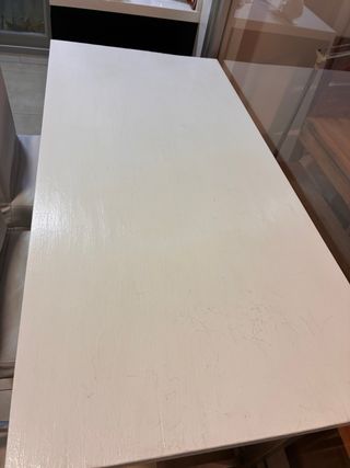 Mesa alta cocina madera y 2 taburetes