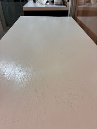 Mesa alta cocina madera y 2 taburetes