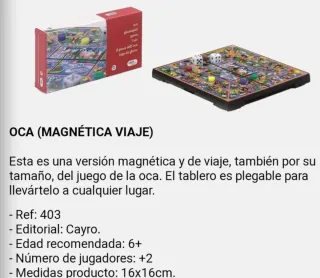 Juego de la Oca Cayro Magnetic