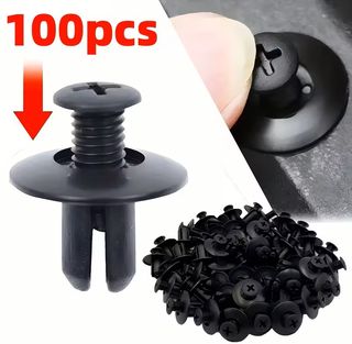 100pz Rivetti Plastica a Pressione Fissaggio